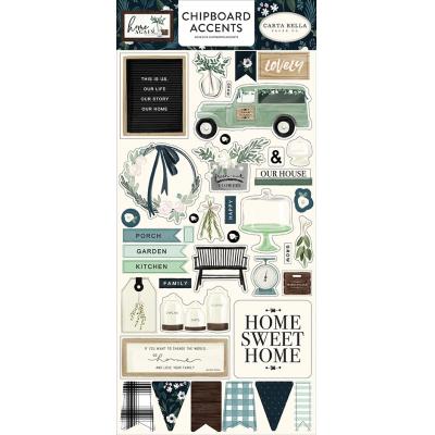 Carta Bella Home Again Die Cuts - Chipboard Accents